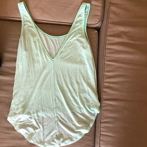 Lululemon light mint burnout tank size 6
